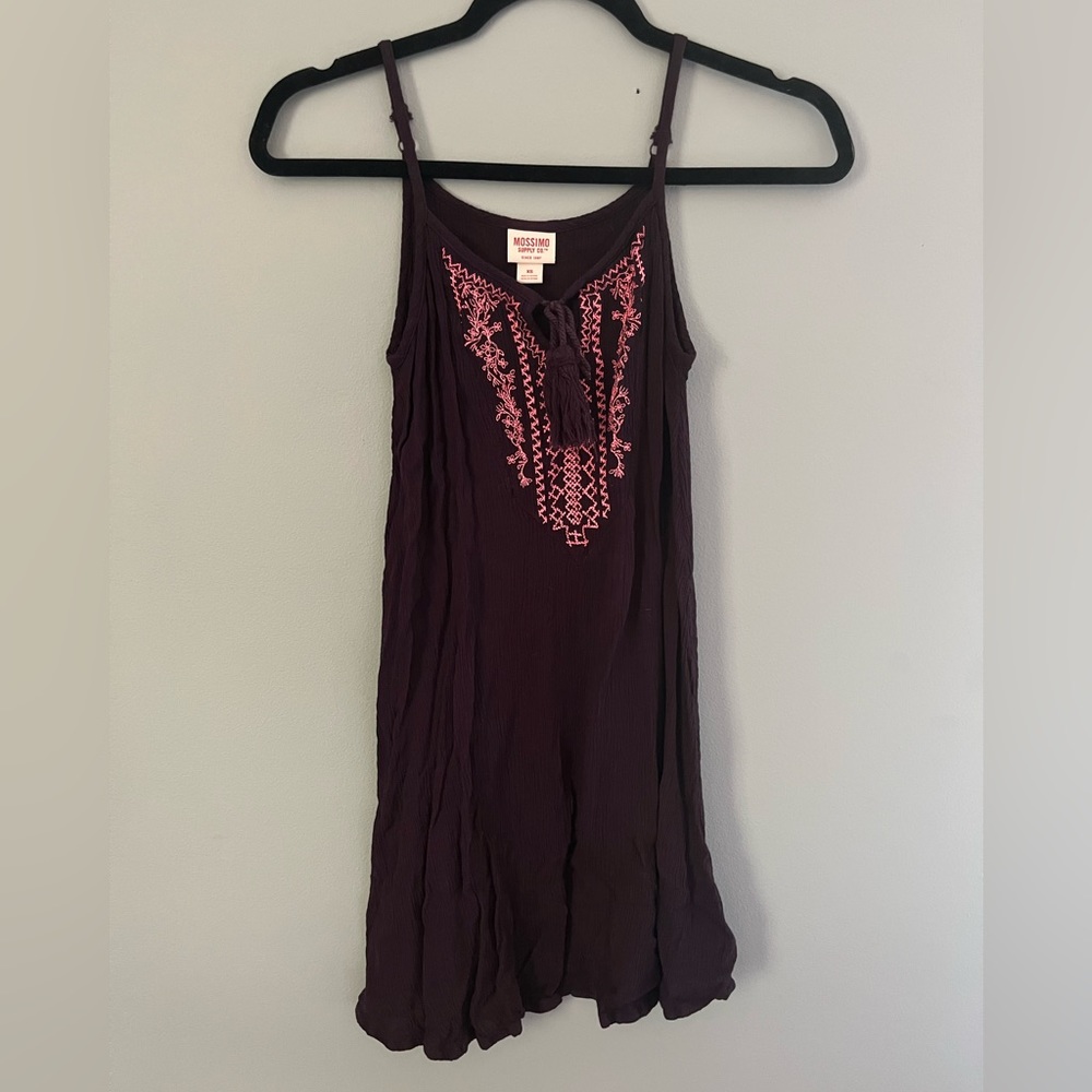 XS plum-colored, summer dress